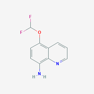 molecular formula C10H8F2N2O B1458294 5-(Difluoromethoxy)quinolin-8-amine CAS No. 1594056-86-6