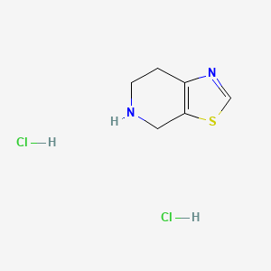 molecular formula C6H10Cl2N2S B1458295 4H,5H,6H,7H-[1,3]Thiazolo[5,4-c]pyridine dihydrochloride CAS No. 1803607-17-1