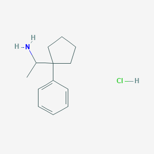1-(1-Phenylcyclopentyl)ethan-1-amine hydrochloride
