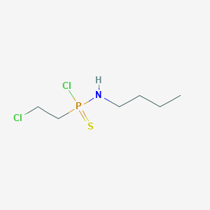 molecular formula C6H14Cl2NPS B14582981 N-Butyl-P-(2-chloroethyl)phosphonamidothioic chloride CAS No. 61550-28-5