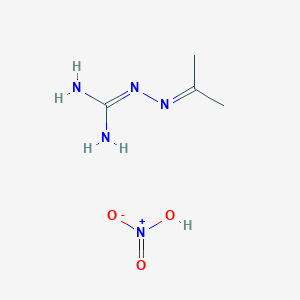 Nitric acid;2-(propan-2-ylideneamino)guanidine
