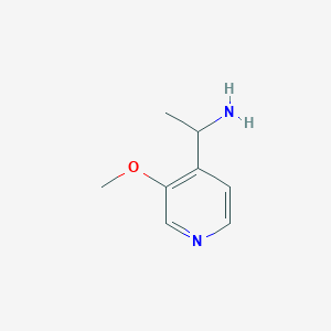molecular formula C8H12N2O B1458303 1-(3-Methoxypyridin-4-yl)ethan-1-amine CAS No. 1196733-04-6