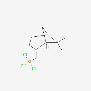 molecular formula C10H17Cl3Si B14583035 Trichloro[(6,6-dimethylbicyclo[3.1.1]heptan-2-yl)methyl]silane CAS No. 61209-27-6
