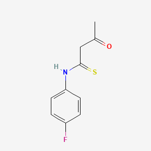 molecular formula C10H10FNOS B14583084 N-(4-Fluorophenyl)-3-oxobutanethioamide CAS No. 61524-08-1