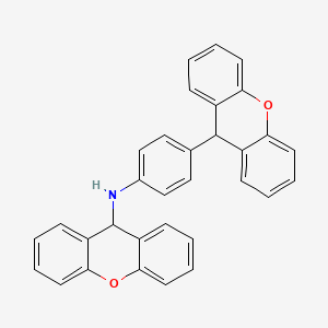 molecular formula C32H23NO2 B14583091 N-[4-(9H-Xanthen-9-YL)phenyl]-9H-xanthen-9-amine CAS No. 61307-87-7
