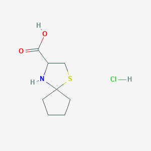 1-Thia-4-azaspiro[4.4]nonane-3-carboxylic acid hydrochloride