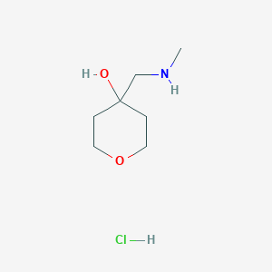 4-[(Methylamino)methyl]oxan-4-ol hydrochloride