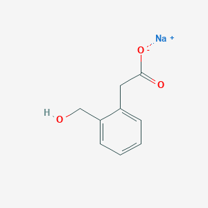 molecular formula C9H9NaO3 B1458325 Sodium 2-[2-(hydroxymethyl)phenyl]acetate CAS No. 262603-24-7