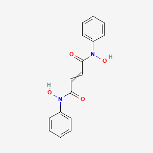 molecular formula C16H14N2O4 B14583272 N~1~,N~4~-Dihydroxy-N~1~,N~4~-diphenylbut-2-enediamide CAS No. 61494-24-4