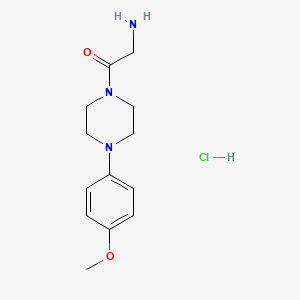 {2-[4-(4-Methoxyphenyl)piperazin-1-yl]-2-oxoethyl}amine hydrochloride