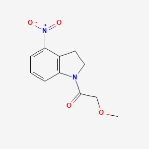 2-methoxy-1-(4-nitro-2,3-dihydro-1H-indol-1-yl)ethan-1-one