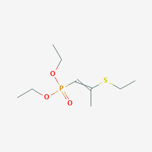 molecular formula C9H19O3PS B14583347 Diethyl [2-(ethylsulfanyl)prop-1-en-1-yl]phosphonate CAS No. 61609-52-7