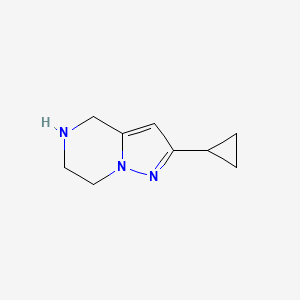 2-cyclopropyl-4H,5H,6H,7H-pyrazolo[1,5-a]pyrazine
