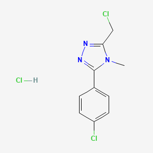 3-(chloromethyl)-5-(4-chlorophenyl)-4-methyl-4H-1,2,4-triazole hydrochloride
