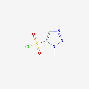 molecular formula C3H4ClN3O2S B1458349 1-methyl-1H-1,2,3-triazole-5-sulfonyl chloride CAS No. 1496511-50-2