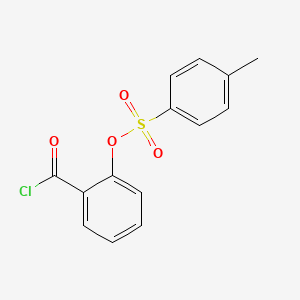 molecular formula C14H11ClO4S B14583506 2-(Chlorocarbonyl)phenyl 4-methylbenzene-1-sulfonate CAS No. 61153-72-8