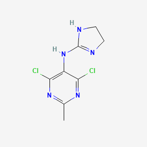 4,6-Dichloro-N-(4,5-dihydro-1H-imidazol-2-yl)-2-methylpyrimidin-5-amine