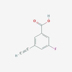 molecular formula C9H5FO2 B1458357 3-Ethynyl-5-fluorobenzoic acid CAS No. 1866020-80-5
