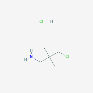 molecular formula C5H13Cl2N B1458361 3-Chloro-2,2-dimethylpropan-1-amine hydrochloride CAS No. 1803588-46-6