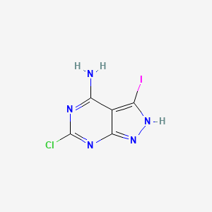 6-Chloro-3-iodo-1H-pyrazolo[3,4-d]pyrimidin-4-amine