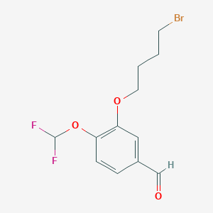 3-(4-Bromobutoxy)-4-(difluoromethoxy)benzaldehyde