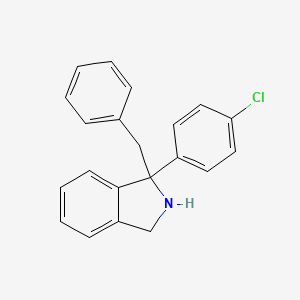 molecular formula C21H18ClN B14583643 1-Benzyl-1-(4-chlorophenyl)-2,3-dihydro-1H-isoindole CAS No. 61139-53-5