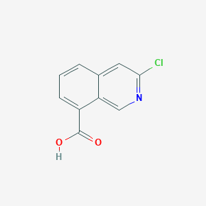 molecular formula C10H6ClNO2 B1458367 3-Chloroisoquinoline-8-carboxylic acid CAS No. 1337880-43-9