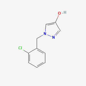 molecular formula C10H9ClN2O B1458370 1-(2-Chloro-benzyl)-1H-pyrazol-4-ol CAS No. 1592296-18-8