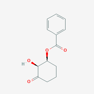 molecular formula C13H14O4 B14583704 (1S,2S)-2-Hydroxy-3-oxocyclohexyl benzoate CAS No. 61140-60-1
