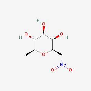 molecular formula C7H13NO6 B1458371 b-L-Rhamnopyranosyl nitromethane CAS No. 30627-99-7