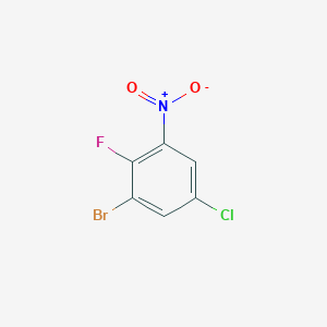 molecular formula C6H2BrClFNO2 B1458377 1-Bromo-5-chloro-2-fluoro-3-nitrobenzene CAS No. 1679357-80-2