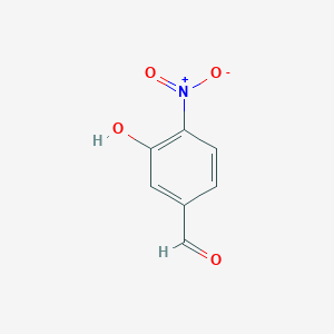 molecular formula C7H5NO4 B145838 3-羟基-4-硝基苯甲醛 CAS No. 704-13-2