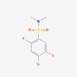 molecular formula C8H8BrF2NO2S B1458380 4-bromo-2,5-difluoro-N,N-dimethylbenzenesulfonamide CAS No. 1263276-53-4