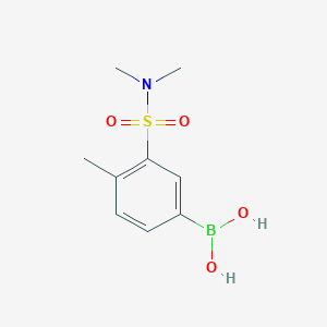 molecular formula C9H14BNO4S B1458381 (3-(N,N-dimethylsulfamoyl)-4-methylphenyl)boronic acid CAS No. 1704067-08-2