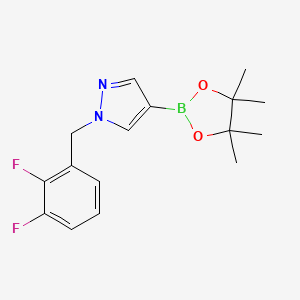 molecular formula C16H19BF2N2O2 B1458384 1-(2,3-Difluoro-benzyl)-4-(4,4,5,5-tetramethyl-[1,3,2]dioxaborolan-2-yl)-1H-pyrazole CAS No. 1430751-13-5