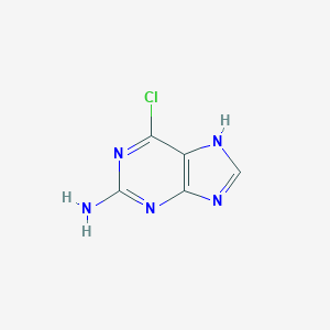 molecular formula C5H4ClN5 B014584 2-氨基-6-氯嘌呤 CAS No. 10310-21-1