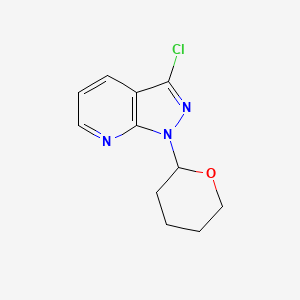 3-chloro-1-(oxan-2-yl)-1H-pyrazolo[3,4-b]pyridine