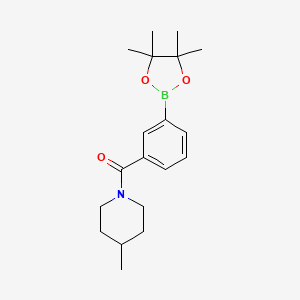 (4-Methylpiperidin-1-yl)(3-(4,4,5,5-tetramethyl-1,3,2-dioxaborolan-2-yl)phenyl)methanone