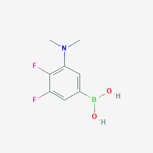 molecular formula C8H10BF2NO2 B1458428 (3-(Dimethylamino)-4,5-difluorophenyl)boronic acid CAS No. 1704068-69-8
