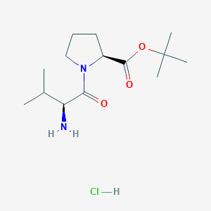 molecular formula C14H27ClN2O3 B1458431 H-Val-Pro-OtBu . HCl CAS No. 60108-51-2