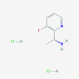 molecular formula C7H11Cl2FN2 B1458439 (R)-1-(3-Fluoropyridin-2-yl)ethanamine dihydrochloride CAS No. 1391475-97-0