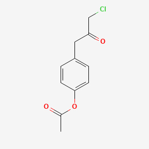 B1458440 4-(3-Chloro-2-oxopropyl)phenyl acetate CAS No. 1803594-65-1