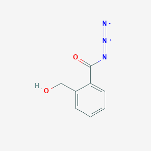 molecular formula C8H7N3O2 B14584407 2-(Hydroxymethyl)benzoyl azide CAS No. 61361-07-7