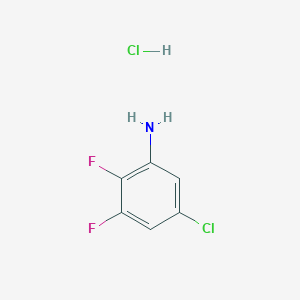 molecular formula C6H5Cl2F2N B1458442 5-氯-2,3-二氟苯胺盐酸盐 CAS No. 1803611-59-7