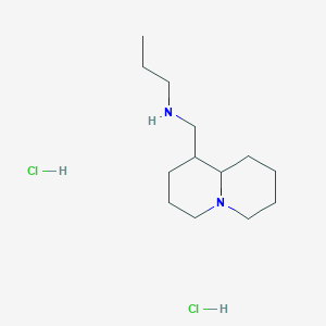 molecular formula C13H28Cl2N2 B1458444 N-(Octahydro-2H-quinolizin-1-ylmethyl)propan-1-amine dihydrochloride CAS No. 1803599-45-2