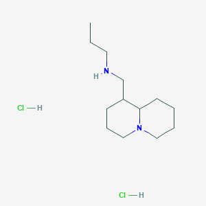 molecular formula C13H28Cl2N2 B1458444 (octahydro-1H-quinolizin-1-ylmethyl)(propyl)amine dihydrochloride CAS No. 1803599-45-2
