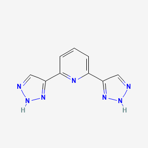 molecular formula C9H7N7 B1458445 2,6-二(2H-1,2,3-三唑-4-基)吡啶 CAS No. 1542234-40-1