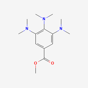 molecular formula C14H23N3O2 B14584461 Methyl 3,4,5-tris(dimethylamino)benzoate CAS No. 61544-83-0