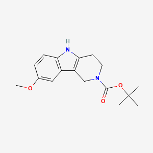 molecular formula C17H22N2O3 B1458447 tert-Butyl 8-methoxy-3,4-dihydro-1H-pyrido[4,3-b]indole-2(5H)-carboxylate CAS No. 1186099-85-3