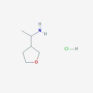 B1458453 1-(Oxolan-3-yl)ethan-1-amine hydrochloride CAS No. 1803592-17-7